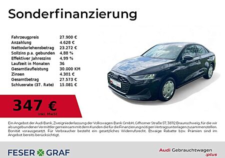 Audi A3 Limousine 30TFSI S tronic SHZ/CarPlay/GRA/VC