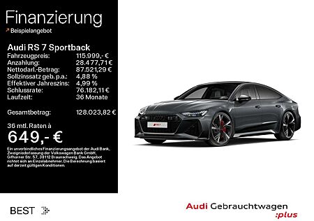 Audi RS7 *NAVI-PLUS*LASER*280KM/H*HUD*RS-AG