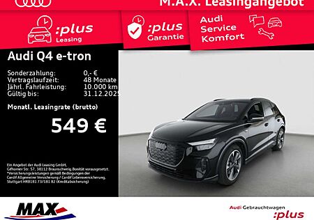 Audi Q4 e-tron gebraucht kaufen Audi Q4 e-tron 45 QUATTRO S LINE AHK+KAMERA+AR HUD+WP