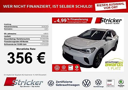 VW ID.4 Volkswagen Pro Performance 150/77 356,-ohne Anzahlung AHK Tr