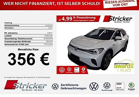 VW ID.4 Volkswagen Pro Performance 150/77 356,-ohne Anzahlung AHK Tr