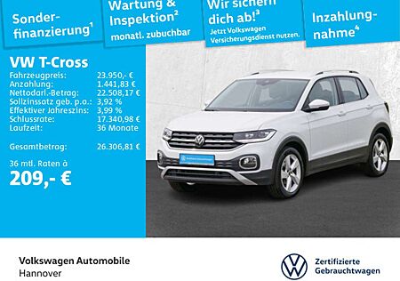 VW T-Cross Volkswagen 1.5 TSI DSG Style Navi BSD AHK LED DigCo