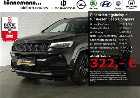 Jeep Compass gebraucht kaufen Jeep Compass S MHEV DCT+LED+NAVI+360 GRAD KAMERA+SITZ-/LENKRADH