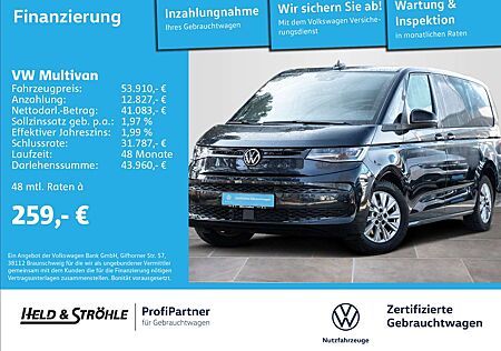 VW T7 Multivan Volkswagen Lang 2.0 TDI DSG IQ NAV 17" PANO SHZ