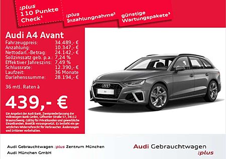 Audi A4 40 TFSI S tronic S line B&O/Navi+