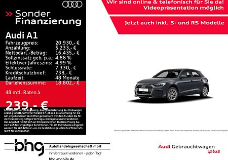 Audi A1 25 TFSI advanced LED/MMI/Interface/