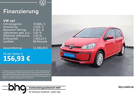 VW Up Volkswagen ! 4-türig Fahrerassistenzpaket GRA Kamera PDC