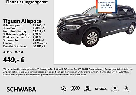VW Tiguan Allspace Volkswagen Life 1.5 TSI 8-fach bereift