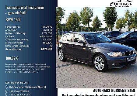 BMW 120 *TÜV-Neu*Kette-Neu*Leder*Achse-Neu*SHZ*PDC*Alu*