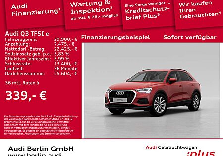 Audi Q3 45 e S tr. SITZHZG VIRTUAL LED PDC