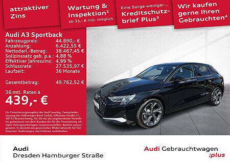 Audi A3 advanced 40 TFSI e 150 (204) kW(PS)