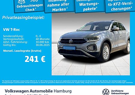 VW T-Roc Volkswagen 1.0 TSI Life Rückfkamera Navi Sitzhzg