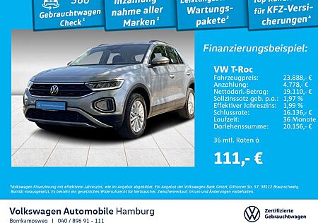 VW T-Roc Volkswagen 1.0 TSI Life Rückfkamera Navi Sitzhzg