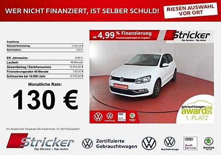 VW Polo Volkswagen Allstar 1.0TSI 130,-ohne Anzahlung ParkPilot Sitz