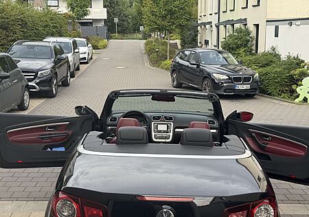 VW Eos Volkswagen 1.4 Edition Cabrio | Schwarz | Rote Leder | TÜV N