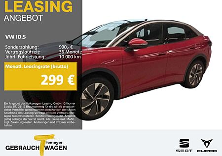 VW ID.5 Volkswagen PURE LM19 WÄRMEPUMPE AHK NAVI