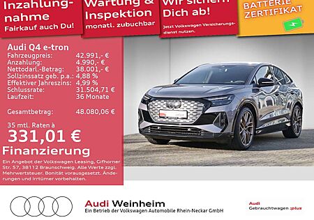 Audi Q4 e-tron Sportback 50 S-Line Edition one uvm