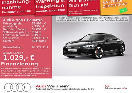 Audi e-tron GT Black Paket Plus Head Up Matrix uvm