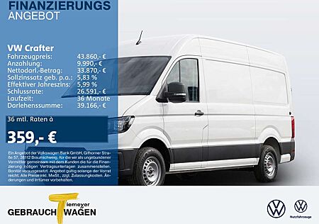 VW Crafter Volkswagen 35 Kasten AUTOMATIK MR HD 3-SITZE KAMERA