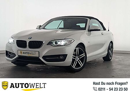 BMW 220i 220 Sport Line CABRIO LEDER+XENON+NAVI+SHZ+