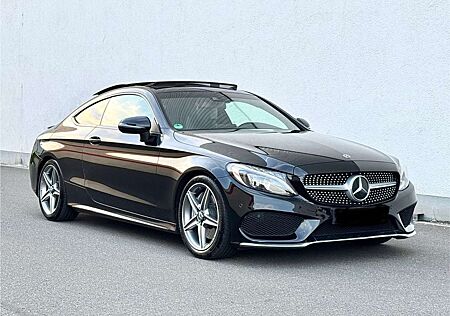 Mercedes-Benz C 300 Coupe AMG Line +Night P.+HUD+ Pano+8fach bereift