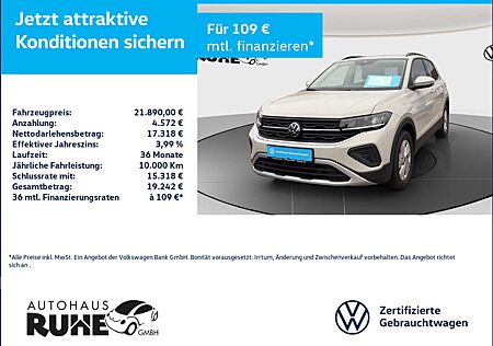 VW T-Cross Volkswagen 1.0 TSI 70 kW Life 5-Gang KAMERA LED