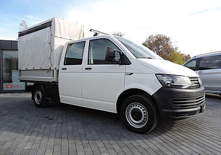 VW T6 Transporter Volkswagen T6 DoKa Pritsche+Plane lang 4Motion StHz Klima