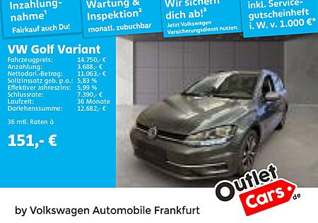 VW Golf Variant Volkswagen Golf VII Variant 1.0 TSI United Navi FrontAssist