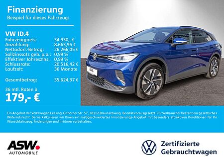 VW ID.4 Volkswagen Pure LED Navi Wärmepumpe ACC PDC SHZ