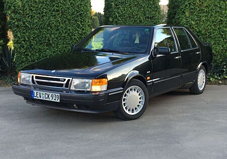 Saab 9000 CC 2.0 Turbo *1989 *schwarz mit Leder rot *Alus