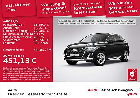 Audi Q5 45 TFSI Q. S-Line AHZV Kamera LED Navi