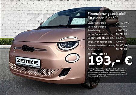 Fiat 500 Base 42 kWh Navi Soundsystem JBL Apple CarPlay And