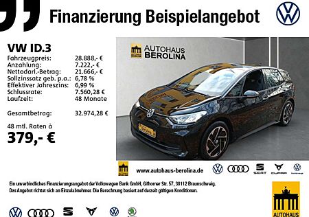 VW ID.3 Volkswagen Pro *ACC*NAV*R-CAM*App-Connect*SHZ*