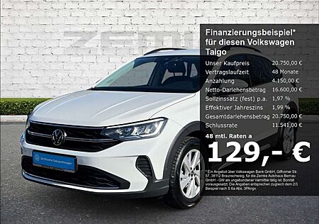 VW Taigo Volkswagen 1.0 TSI Life Navi digitales Cockpit LED Apple CarP