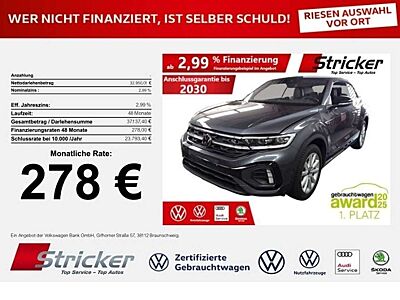 Volkswagen T-Roc Cabriolet R-Line 1.5TSI DSG 278,-ohne Anzahlung A