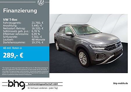 VW T-Roc Volkswagen 1.0 TSI Life *EINPARKHILFE*LED*NAVI*
