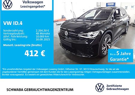 VW ID.4 Volkswagen GTX 4M Wärmep*PANO*IQ.LIGHT*HdUp*AHK*8-fach
