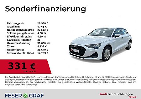 Audi A3 30TFSI S tronic SHZ/CarPlay/VC/GRA