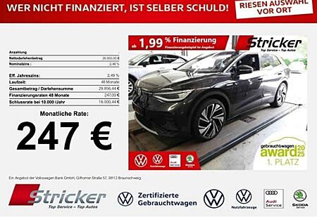 VW ID.4 Volkswagen 1st Max 150/77 247,-ohne Anzahlung AHK Pano