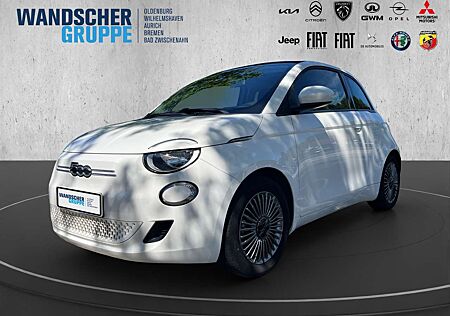 Fiat 500C e Cabrio 42kWh blaues Dach Klima+SHZ+Carplay
