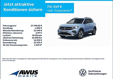 VW T-Cross Volkswagen 1.0TSI DSG Goal