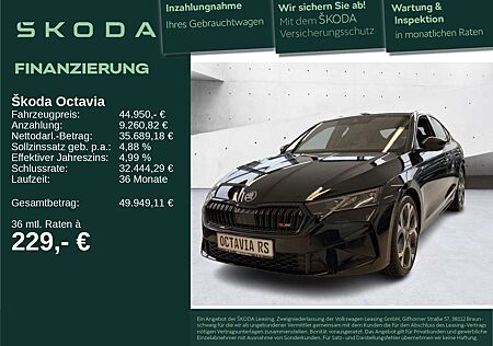 Skoda Octavia RS 2.0 TSI 19 AHK CANTON HuD MEMORY 360°