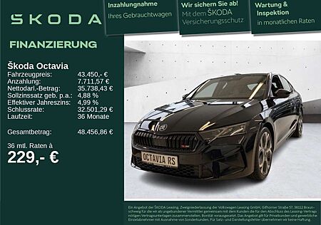 Skoda Octavia RS 2.0 TSI 19 AHK CANTON HuD MEMORY 360°