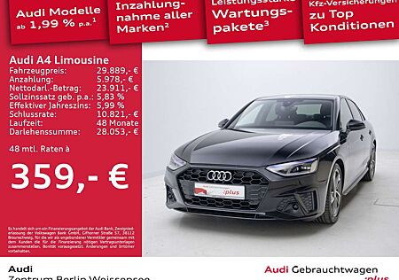 Audi A4 30 TDI S-TRO*S-LINE*RFK*NAVI*LANE**