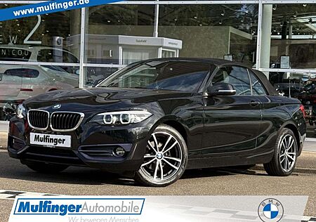 BMW 218 d Cabrio Sport Leder Navi KomfZug.Lordose PA