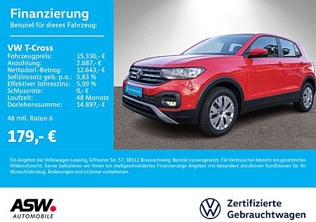 VW T-Cross Volkswagen 1.0 TSI Klimaanlage PDC v/h App-Connect