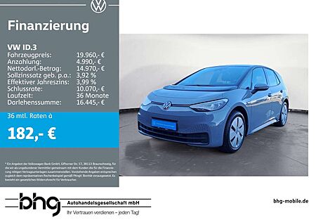 VW ID.3 Volkswagen Pure Performance Upgrade Automatik Fahrprof