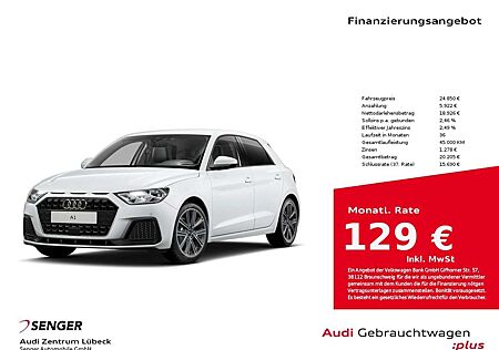 Audi A1 Sportback 25 TFSI advanced Sitzheizung
