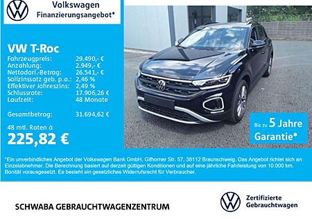 VW T-Roc Volkswagen GOAL 1.5 TSI *ACC*AHK*LED*NAVI*SPUR*8-fach