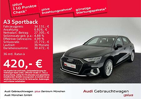 Audi A3 40 TFSI e S tronic advanced Virtual